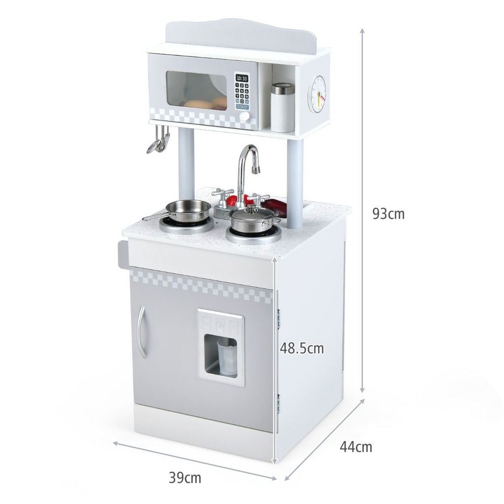 Double-Sided Kid'S Play Kitchen Set with Stove and Sink