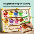 Magnetic Maze 2-In-1 STEM Toy for Ages 3-6, Develops Fine Motor Skills & Concentration