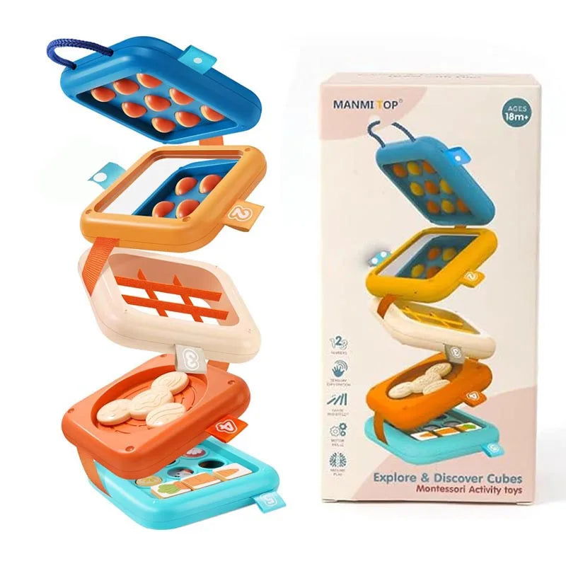 Baby Busy Board Montessori Early Educational Toys 3D Music Simulate Switch Multifunction Educational Travel Toys for Fine Motor