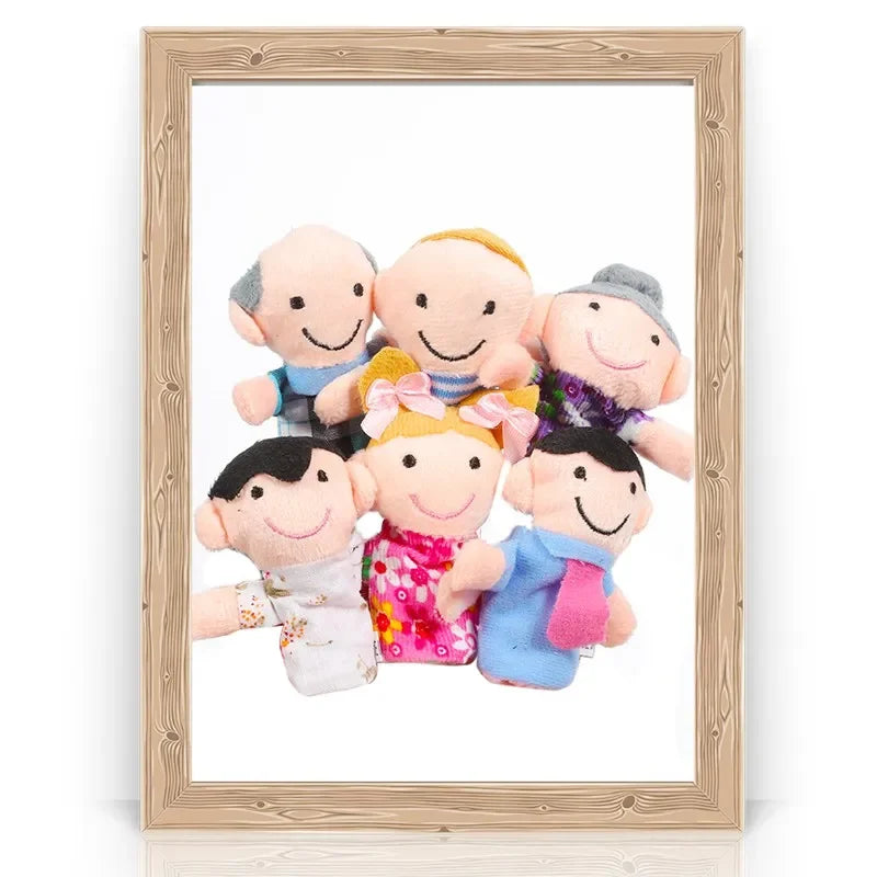 Baby Finger Puppet Plush Toy Cartoon Animal Family Role Play Tell Story Cloth Doll Educational Toys for Children Kids