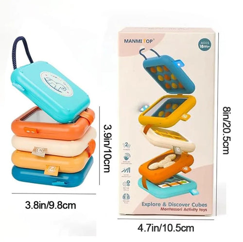 Baby Busy Board Montessori Early Educational Toys 3D Music Simulate Switch Multifunction Educational Travel Toys for Fine Motor